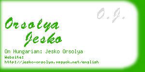 orsolya jesko business card